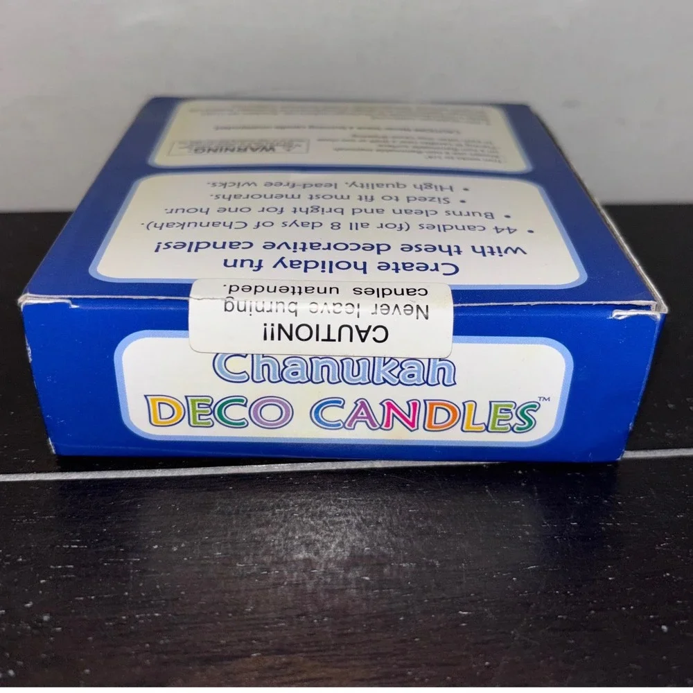 Shulsinger Judaica Chanukah Deco‎ Candles | 44 Count | Multicolor | NEW